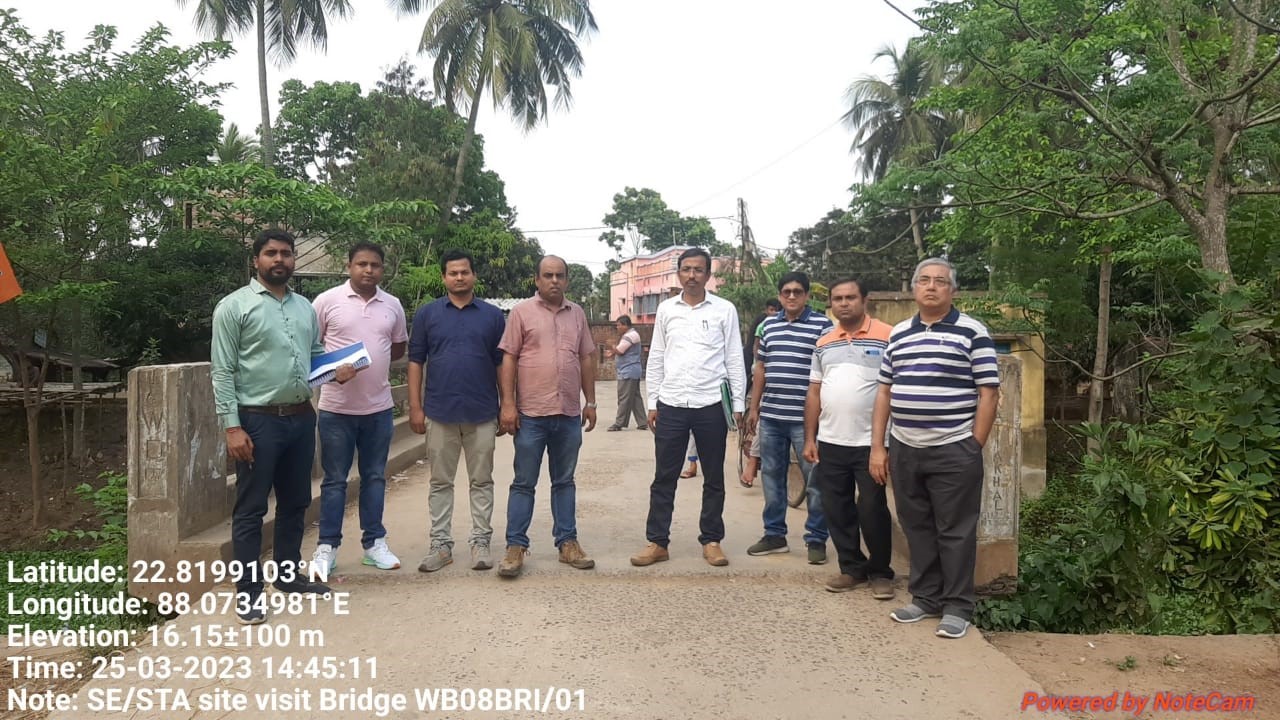 Preparation of Detailed Project Report of 1-major/ minor bridge including the approaches in Hoogly district of West Bengal under WBSRDA. 